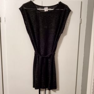 Women's Merona Crochet Lace Swimsuit Coverup W/ Removable Waist Tie